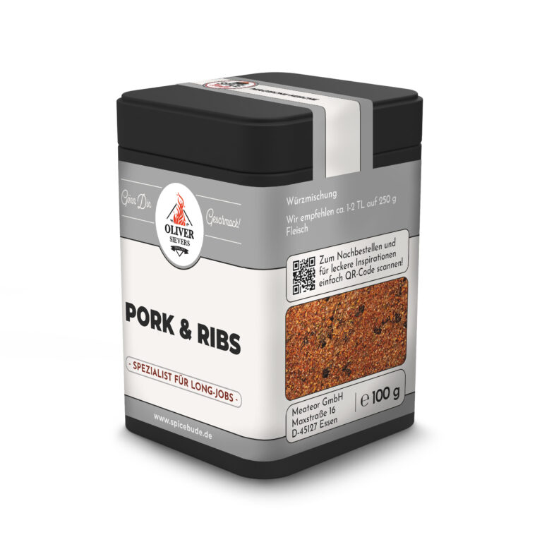 Pork & Ribs BBQ Rub Gewürz für Spare Ribs und mehr von Spicebude